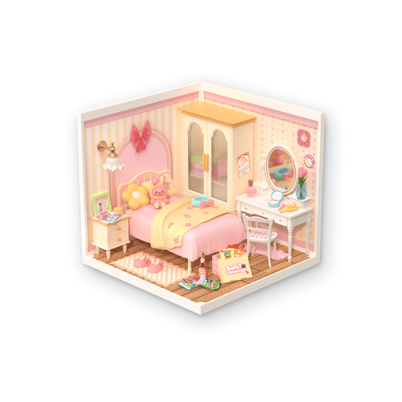 Rolife Lovely Pink Bedroom