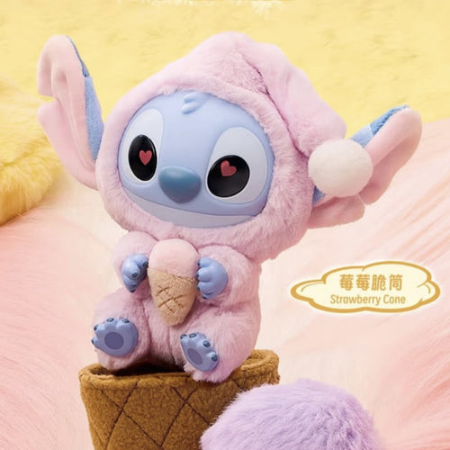 Stitch Eating Something Before Sleep – Strawberry Cone