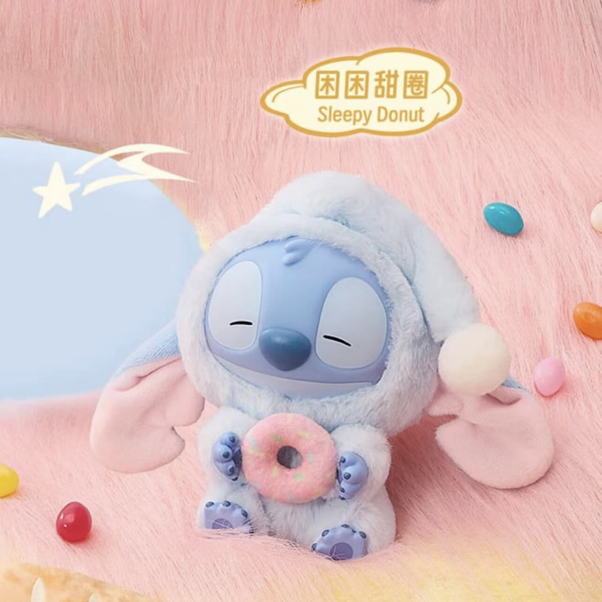 Stitch Eating Something Before Sleep – Sleepy Donut