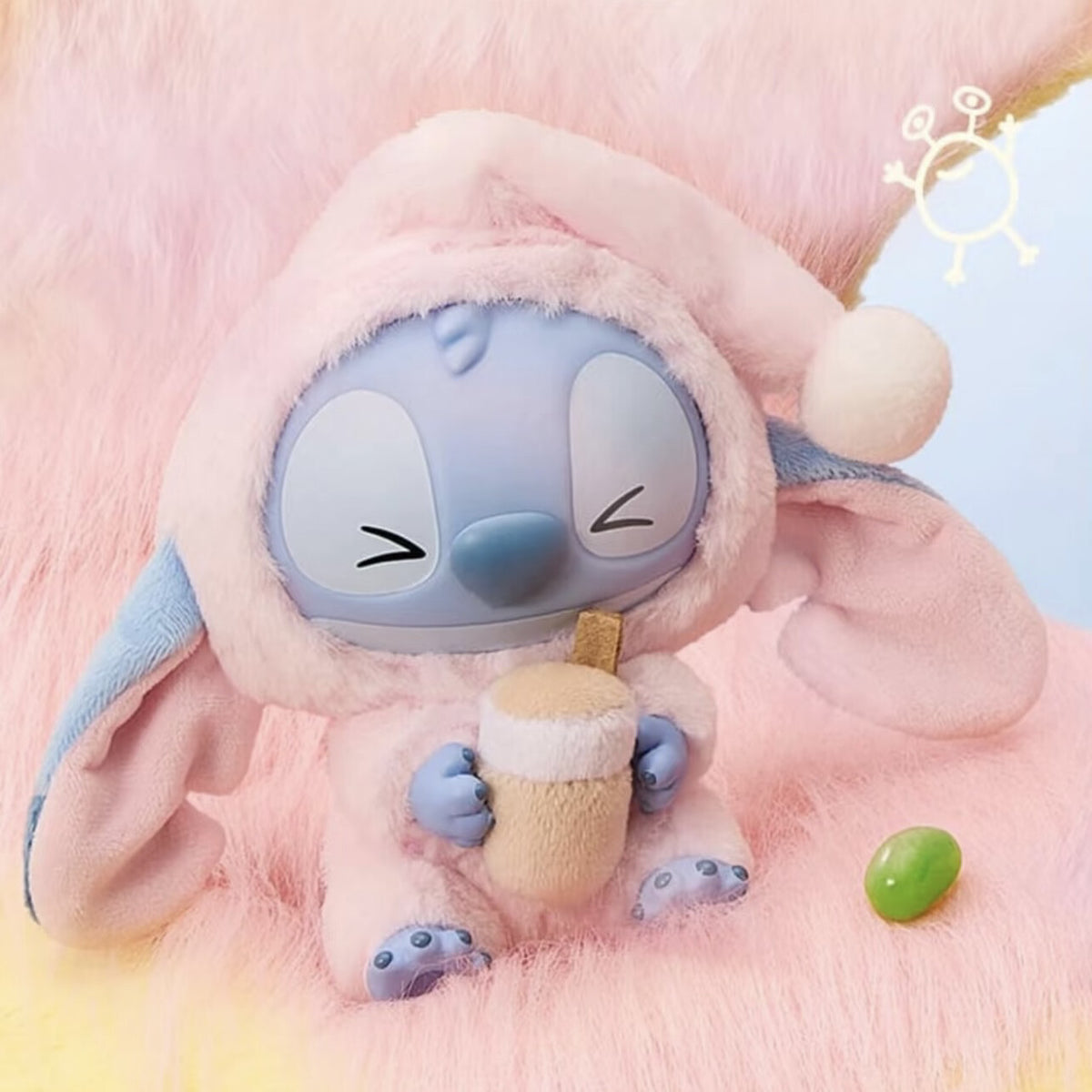 Stitch Eating Something Before Sleep – Milk Tea Desire