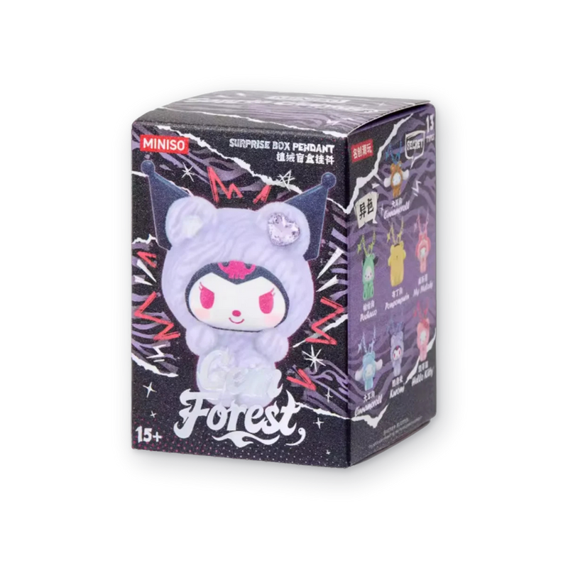Sanrio Characters Gem Forest Flocked Pendant