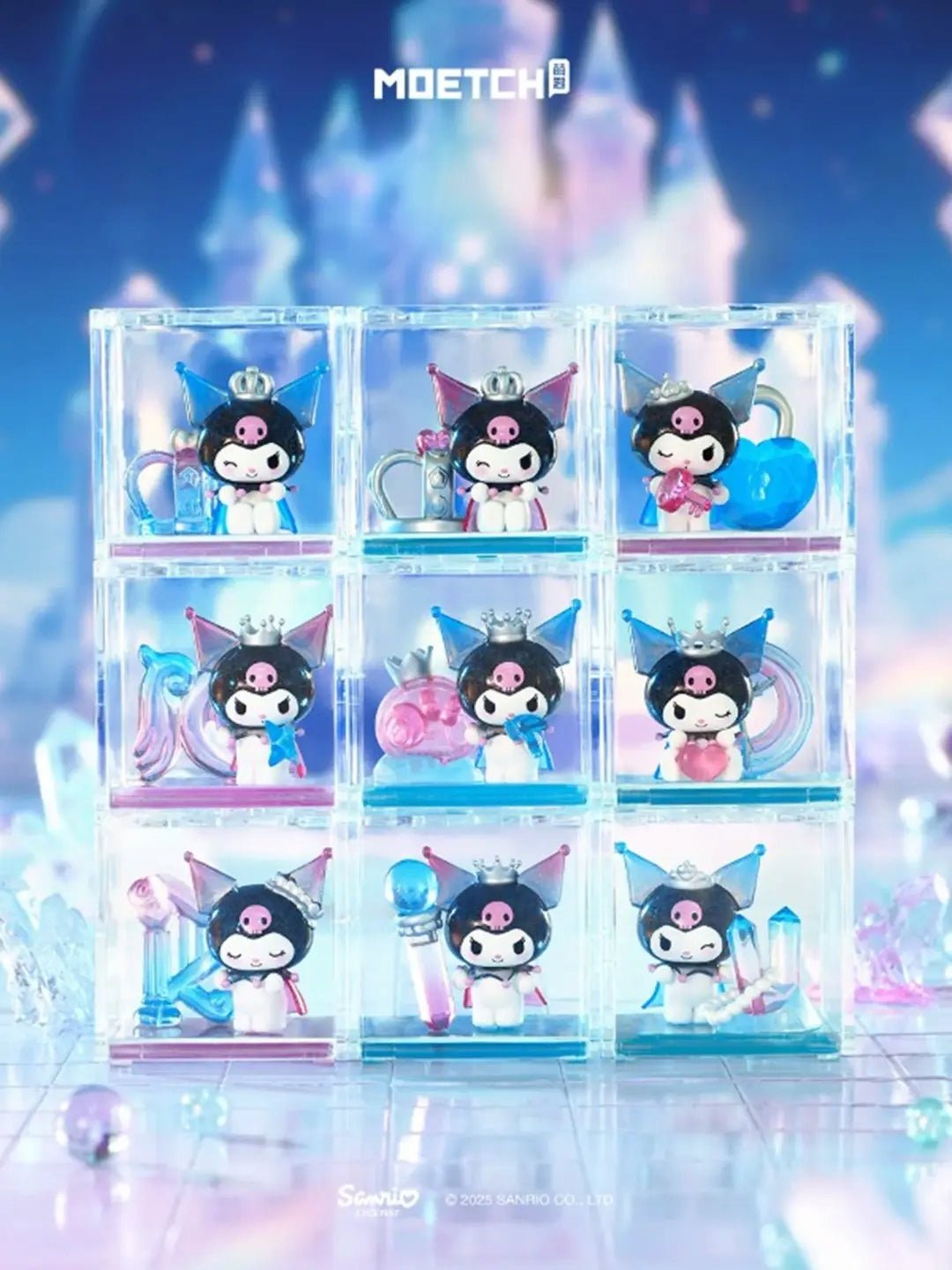 Sanrio - Kuromi Shimmering Crystal Palace Series Mini Box Micro | Blind Box Figurka Kolekcjonerska - KICKOMI