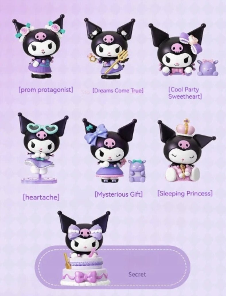 Sanrio - Sanrio Kuromi Birthday Party Series | Blind Box Figurka Kolekcjonerska - KICKOMI