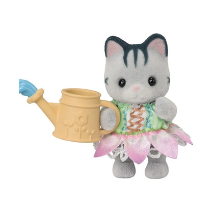 Sylvanian Families Blooming Baby Friends – Gray Cat Baby