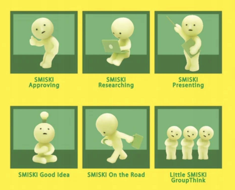 Smiski - Smiski At Work Glow in The Dark | Blind Box Figurka Kolekcjonerka - KICKOMI