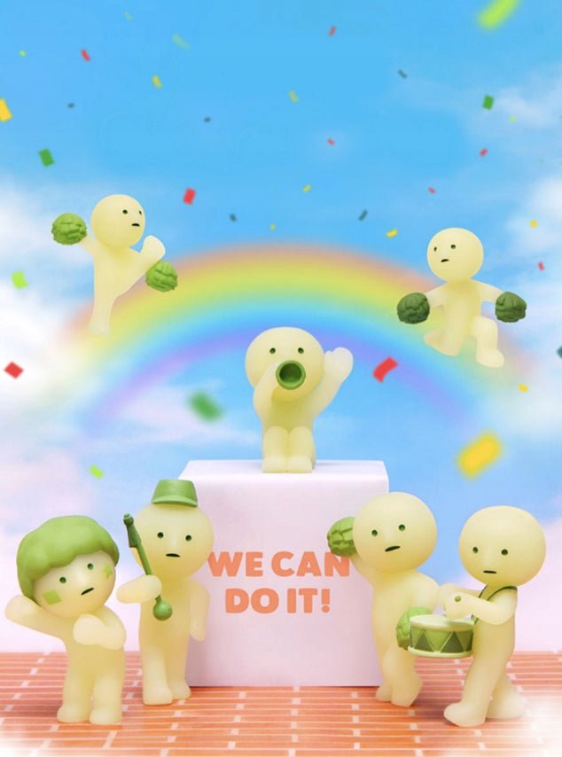 Smiski - SMISKI Cheer Series Glow in the dark | Blind Box Figurka Kolekcjonerka - KICKOMI