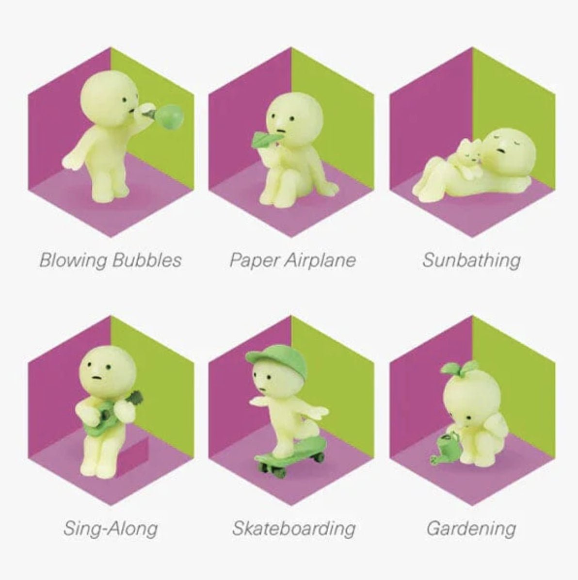 Smiski - SMISKI Sunday Series Glow in the dark | Blind Box Figurka Kolekcjonerka - KICKOMI