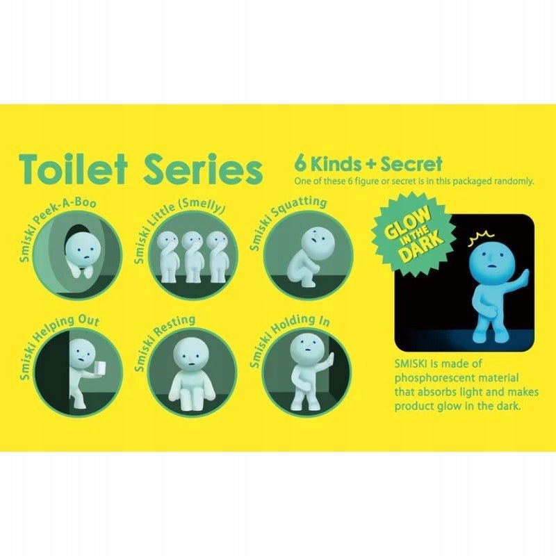 Smiski - SMISKI Toilet Series Glow in the dark | Blind Box Figurka Kolekcjonerka - KICKOMI