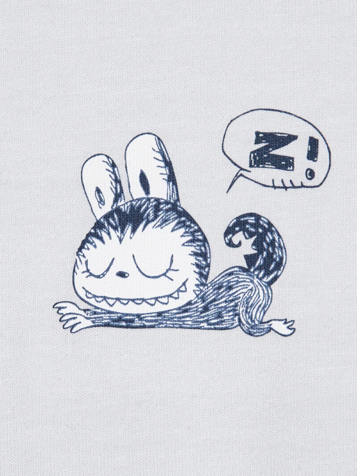 UNIQLO - Uniqlo x POP MART Short Sleeve UT Graphic T-Shirt Zimomo Labubu szara (XL) - KICKOMI