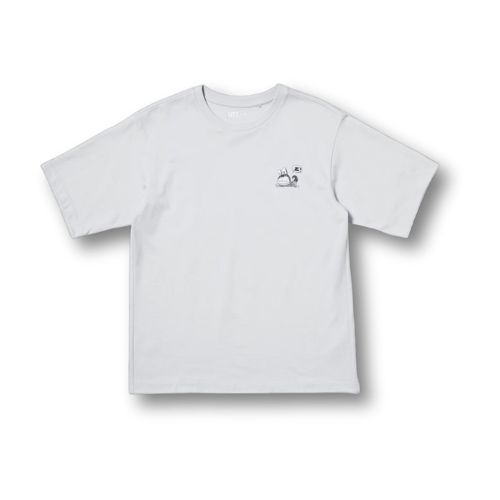 UNIQLO - Uniqlo x POP MART Short Sleeve UT Graphic T-Shirt Zimomo Labubu szara (XL) - KICKOMI