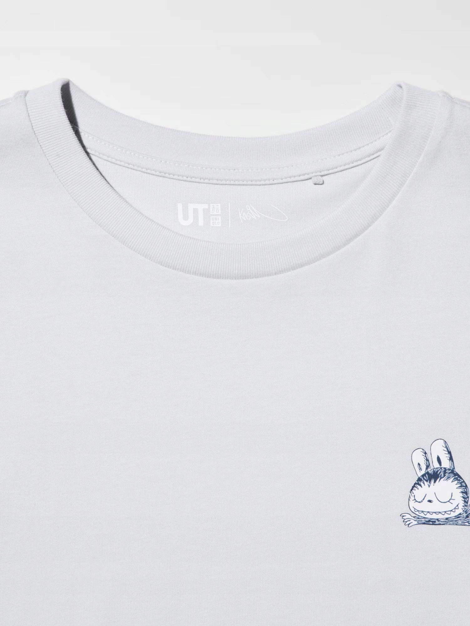 UNIQLO - Uniqlo x POP MART Short Sleeve UT Graphic T-Shirt Zimomo Labubu szara (XL) - KICKOMI