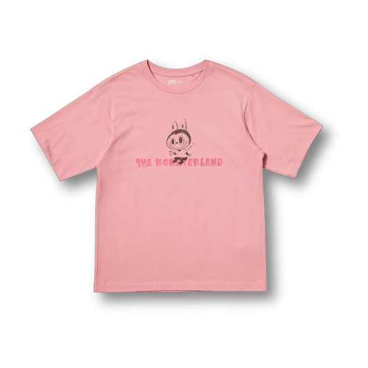UNIQLO - Uniqlo x POP MART UT Graphic T-Shirt The Monsterland Labubu różowy (XL) - KICKOMI
