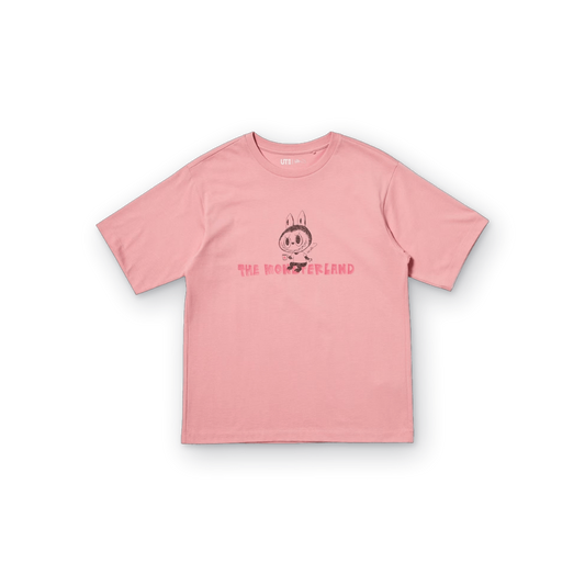 Uniqlo x POP MART UT Graphic T-Shirt The Monsterland Labubu Pink (XL)