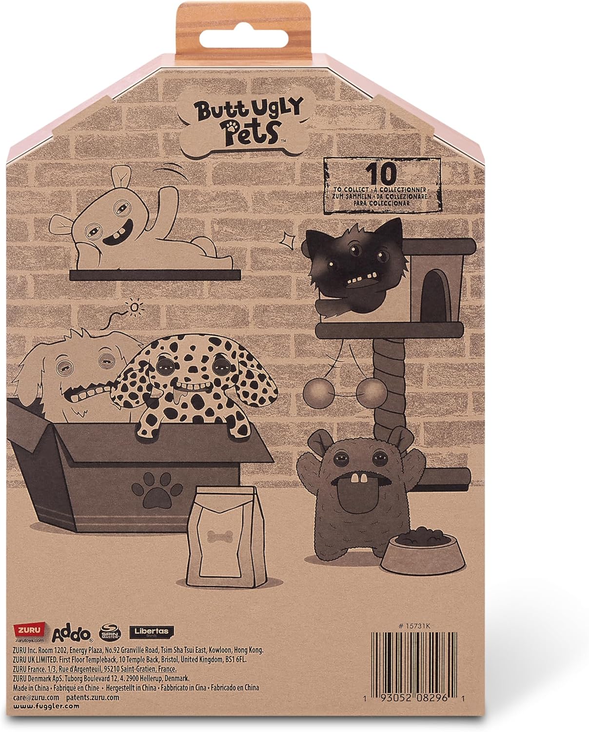 ZURU - Fuggler Butt UGLY PETS Calico Cat - KICKOMI